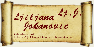 Ljiljana Jokanović vizit kartica
